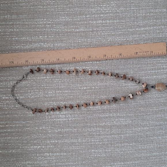 Genuine polished stone necklace - Picture 6 of 9